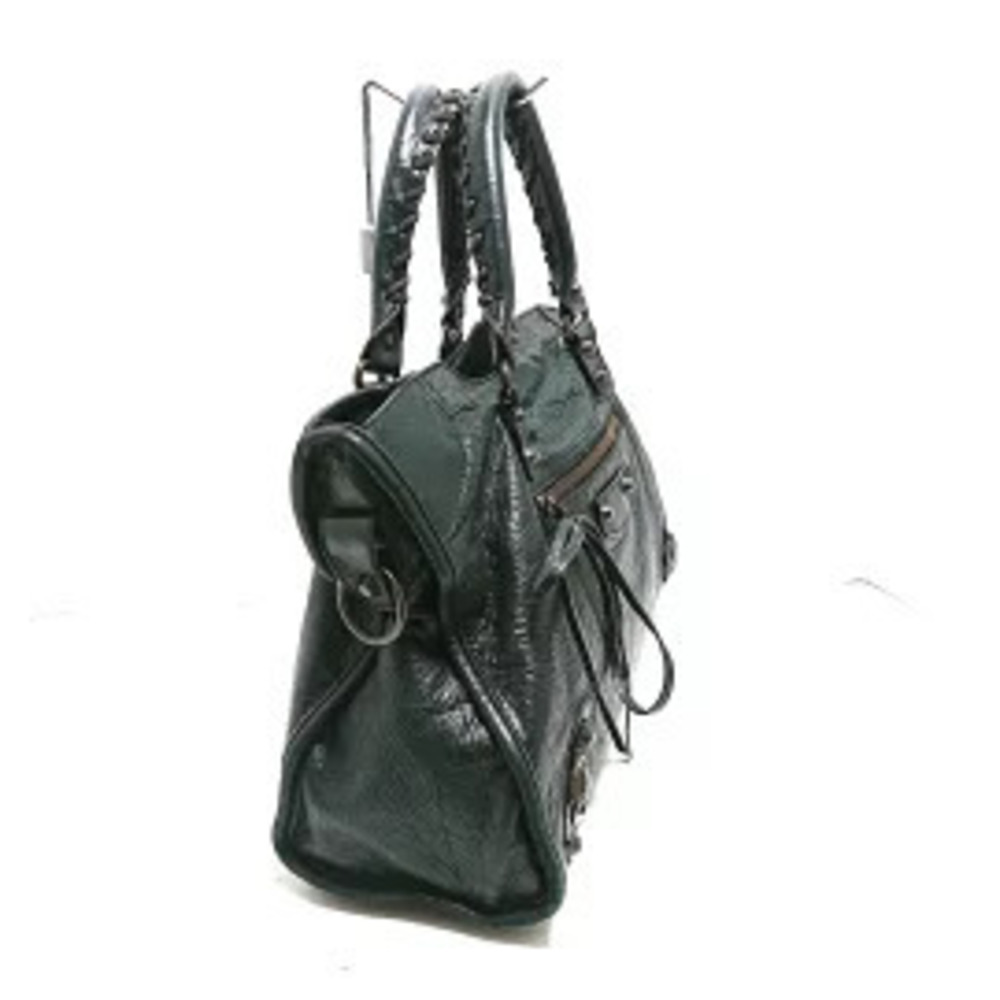 Balenciaga The City Handbag Dark Navy Blue Leather